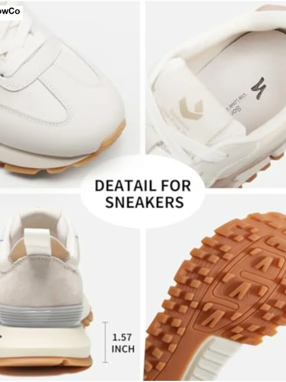 Women's Breathable Leather Suede Walking Sneakers Non-Slip Cushioned Casual